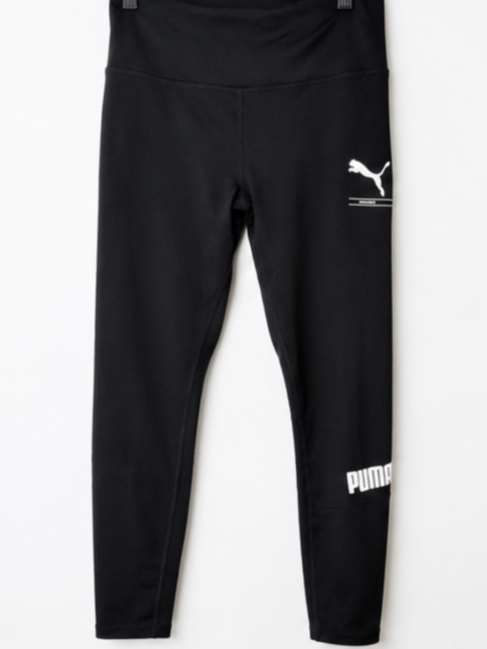 PUMA Worldwide Women’s Black High Rise Leggings Size L 7/8 Athletic NWOT